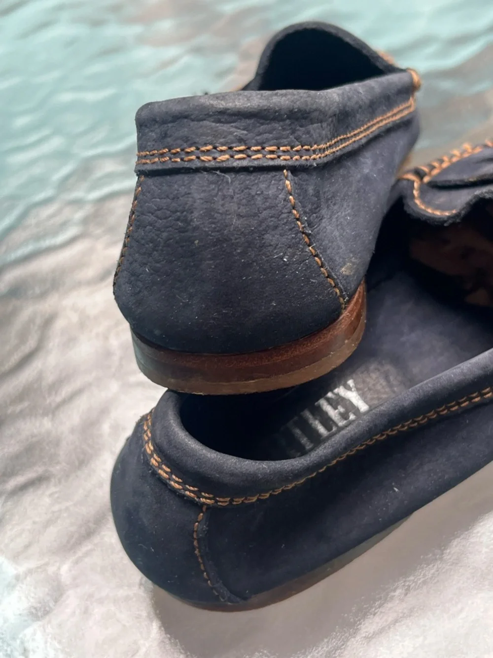 Hartley by Furetto Kids blue suede loafers Made in Italy EU size 31